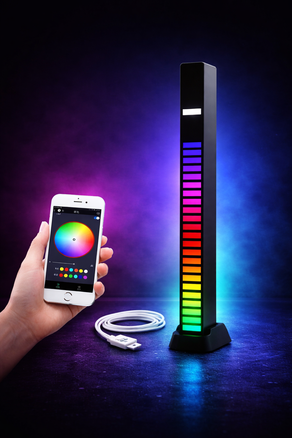 Barre LED RGB Réactive au Son